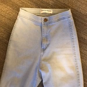 light wash high waisted skinny jeans